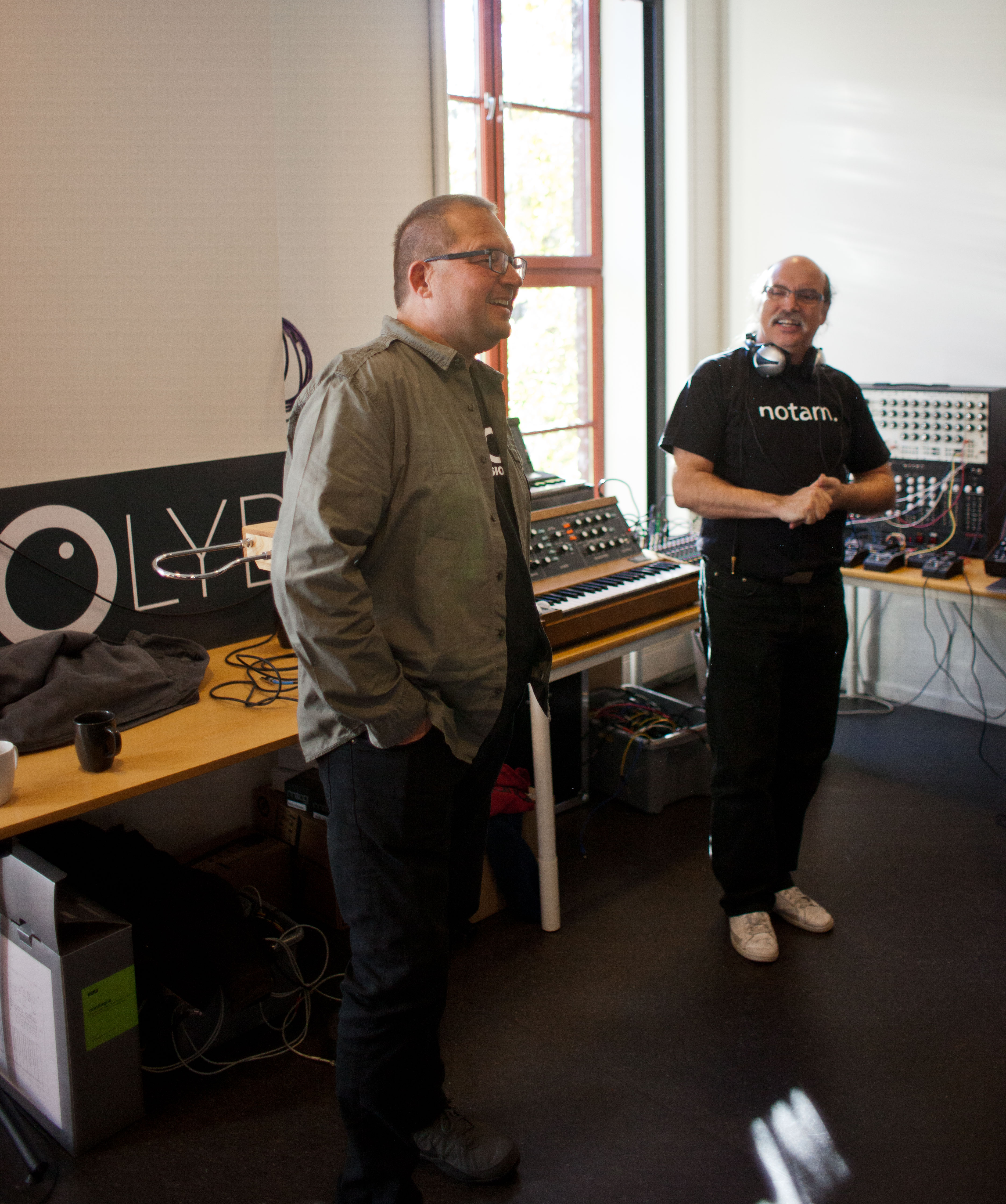 Michael Heim from Moog Music and Terje Winther